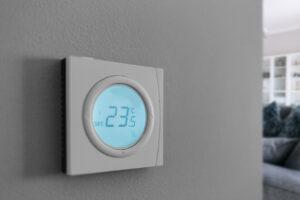 Home thermostat and temperature screen